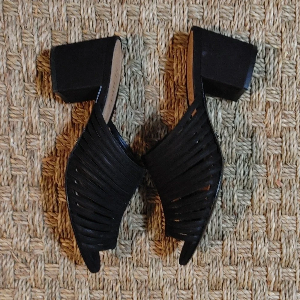 Schutz Black Cecilia Slip-on Shoes